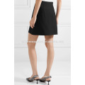 Office Lady Black A-Line Mini Summer Skirt With Button Manufacture Wholesale Fashion Women Apparel (TA0018S)